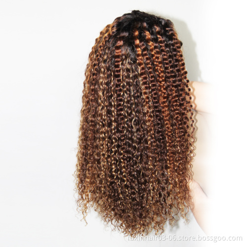Piano Wig Deep Wave Curly Highlight Blonde Lace Frontal Wig Human Hair Hd Lace Front Highlighted Piano Color Deepwave Wigs